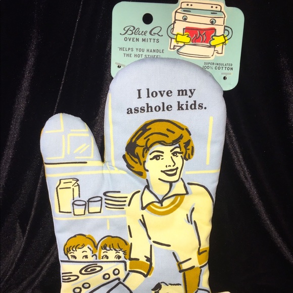 Blue Quill Oven Mitt NWT
